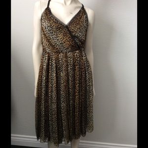 dolce&gabanna Animal Print Dress Sz 10/12